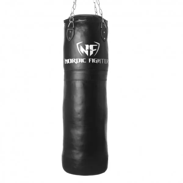 Nordic Fighter Boksebag Sandssekk Ekte Lær 145cm 60kg