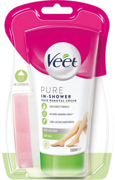 Veet In Shower Hair Removal Cream 150 ml - Dry Skin